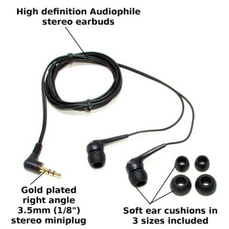 SP-EARBUDS-5 - Sound Professionals - High-definition earbuds for extended range audio - Deep, strong bass response; Smooth, detailed, natural mids; silky