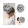 thumbnail image 1 of Extensions de Cheveux Courtes Afro Puff Kinky Curly Bun Synthétiques à Cordon, Queue de Cheval à Clip, Postiches, 1 of 6