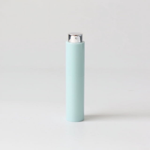 Botella de perfume de 10 ml, botella rociadora de alta gama, arcoíris, portátil, giratoria, sin tapa, desinfectante, paquete secundario de agua