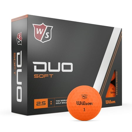 Wilson Staff Duo Soft Golf Balls, Orange, 1.4 lb, 12 Pieces