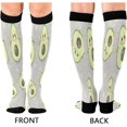 thumbnail image 2 of FREEAMG Avocado Compression Socks for Women Men, Circulation Knee High Stockings for Running Cycling Medical, 1Pair, 2 of 7