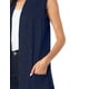 thumbnail image 3 of Chaleco ligero tejido con bolsas color Azul Marino AMAD Casual para mujer Talla M, 3 of 5