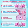 thumbnail image 3 of Gogokids Kids Swim Vest, Floaties for Girls and Boys 20-30-40-50 pounds, Pool Floats Jackets with Water Wings and Shoulder Strap for 2-6 Children，Butterfly Purple, 3 of 8