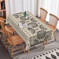 thumbnail image 4 of RisChhery Black Mandala Floral Rectangle Tablecloth,Waterproof Stain Resistant Table Cover for Dining Kitchen,60x102 inch, 4 of 6