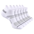 thumbnail image 3 of WHEANG 6 PC Breathable Mesh Crew Socks for Women Men Ankle Socks Low Cut Short Socks Soft Comfortable Sweat-Wicking Sports Socks Daily Wear Non-Slip Running Socks(White) 2026 Sales Under $1, 3 of 4
