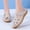 Beige, variant on Women's Closed Toe Leather Sandals, Adjustable Strap Breathable Casual Shoes, Comfortable Walking Footwear for Daily Wear Coffee 40