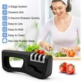 thumbnail image 1 of Knife Sharpener 4-Stage Knife Sharpening Tool Polish Blades, Kitchen Chef Knife & Scissors Sharpener, 1 of 6