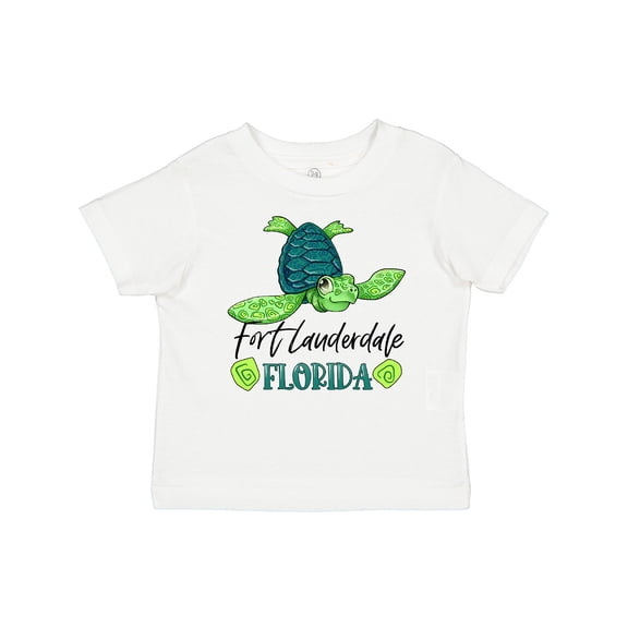 Inktastic Fort Lauderdale, Florida Happy Sea Turtle Boys or Girls Baby T-Shirt