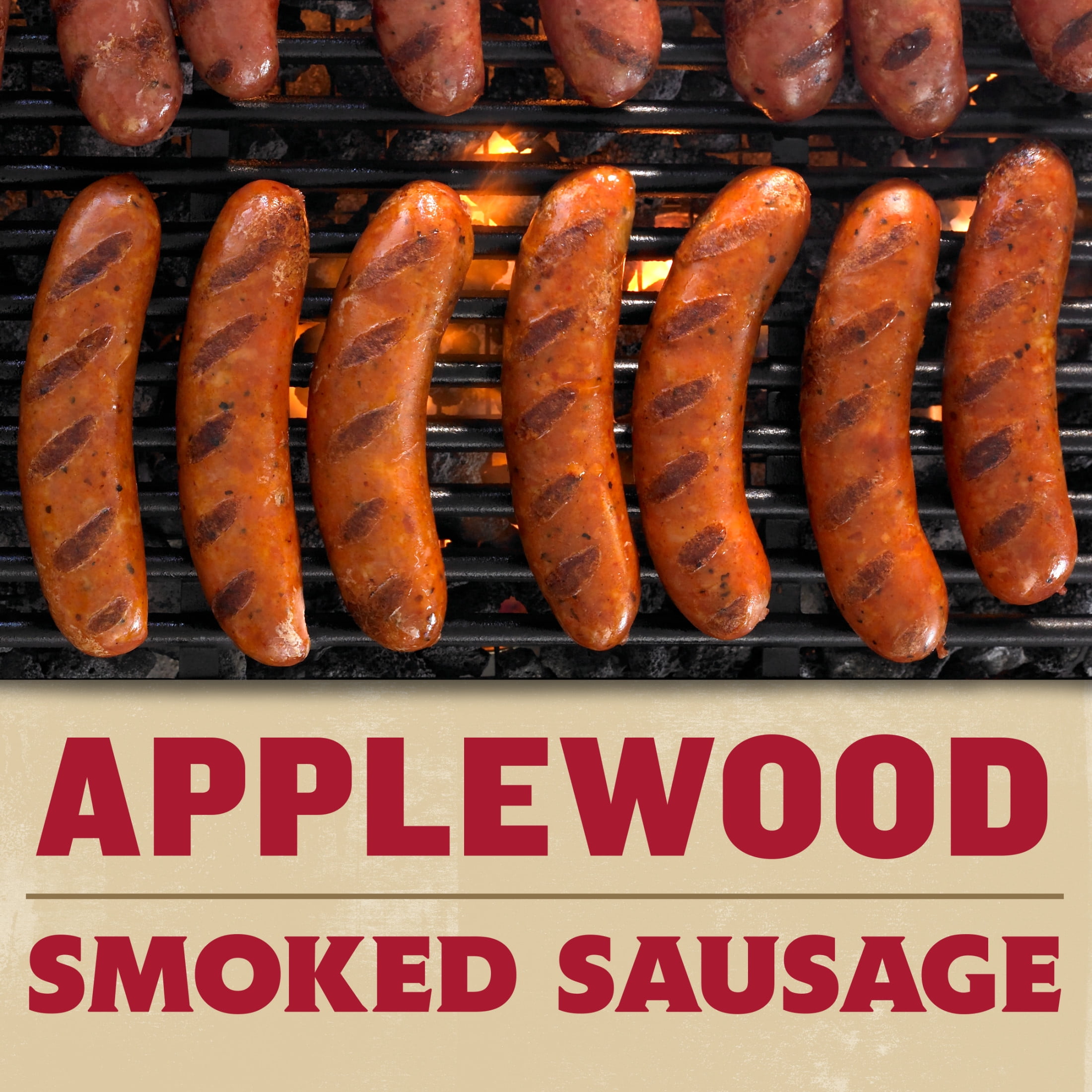 Wright Brand Real Wood Smoked Applewood Smoked Sausage, 12 oz, 4 Count (Refrigerated)
