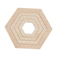 thumbnail image 4 of KLKCMS Gear Shape Weaving Loom Set Weaving Tools for Table Mat Scarf Woven Tapestry Hexagonal 4pcs Set, 4 of 9
