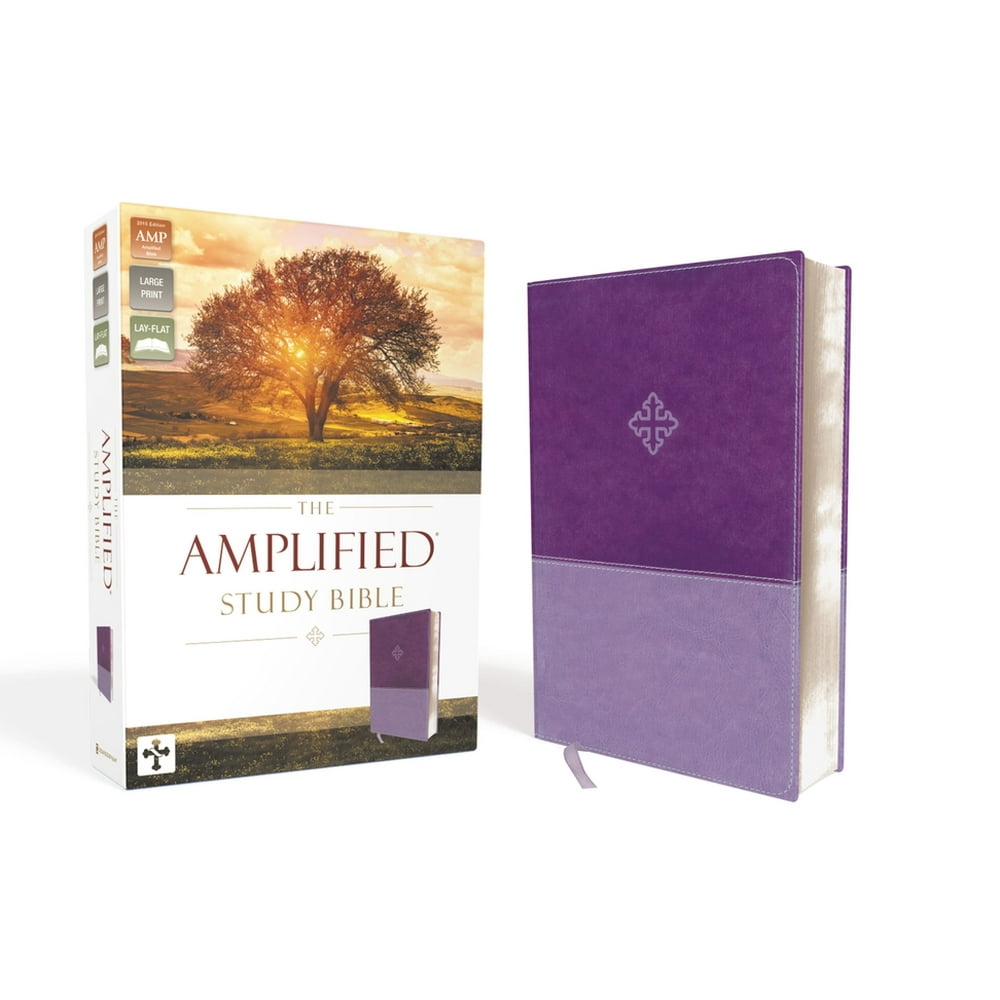 Amplified Study Bible, Imitation Leather, Purple (Hardcover) Walmart