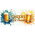 thumbnail image 3 of Colorful Cheers to 22 Years Banner Background Party Decorations Backdrop for Anniversary Celebrations Toast Events Beer Themed Parties Photography Props, 3 of 4