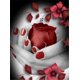 thumbnail image 1 of EverShine DIY Diamond Mosaic Flowers Cross Stitch Diamond Embroidery Rose Rhinestones Art Painting Black And Red Home DecorSquare Drill 20x30cm Gao Jinjia LED, 1 of 2