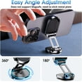 thumbnail image 5 of [2-Pack] Magnetic Phone Holder for Car Alloy Folding Magnetic Car Phone Holder [Super Strong Magnet] Car Magnetic Phone Mount 360° Rotation Magnetic Cell Phone Holder Dashboard Car Mount for All Phone, 5 of 5