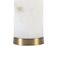 thumbnail image 4 of Pemberly Row Lampe de Table Prague en Albâtre et Tissu Blanc/or, 4 of 7
