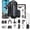 Black, variant on POV 4K Capture Pro 2.0, New Ultra Wide Angle HD Wearable Body Adventure Action Cameras - with 128G Card, Night Vision, for Skiing, Cycling and Outdoors Activities (White - Official Match)