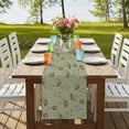 thumbnail image 4 of Table Runners 72 Inches Long Dress Scarves, Sage Green Floral Farmhouse Kitchen/Dining Table Runner, Coffee Tablerunners, Vintage Spring Botanical Flowers 14x72 Inch, 4 of 9