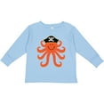 thumbnail image 3 of Inktastic Pirate Octopus Kids Funny Boys or Girls Long Sleeve Toddler T-Shirt, 3 of 5