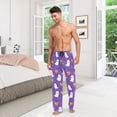 thumbnail image 6 of FORMRS Mens Pajama Pants with Pockets Sleepwear Lounge Bottoms Sizes S-2XL, Halloween Purple Ghosts, 6 of 7