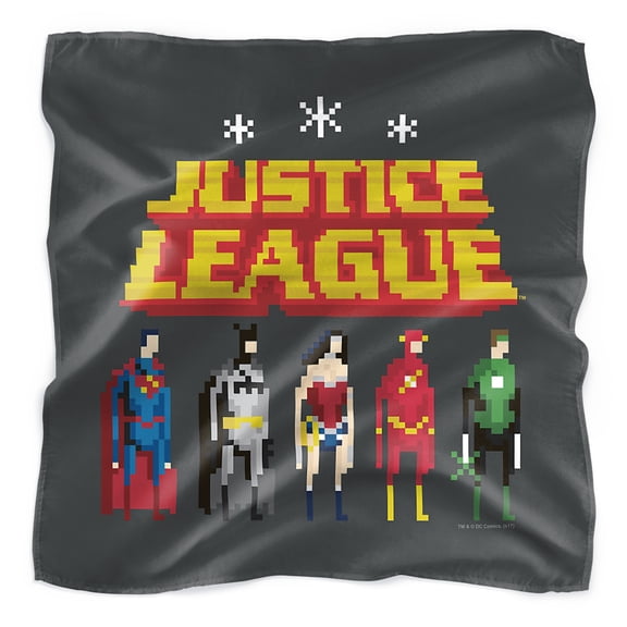 Justice League Standing Below Bandana (21 in x 21 in)