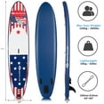 thumbnail image 2 of Goplus 11' Inflatable Stand Up Paddle Board Surfboard W/Pump Aluminum Paddle, 2 of 10
