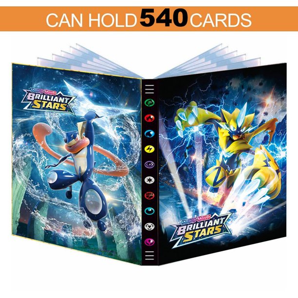 Álbum de Pokémon VMAX GX para niños, carpeta con 9 bolsillos, 432 piezas, soporte para colección de tarjetas de mapa de juego, juguete para regalo de lista de carga superior Fivean unisex