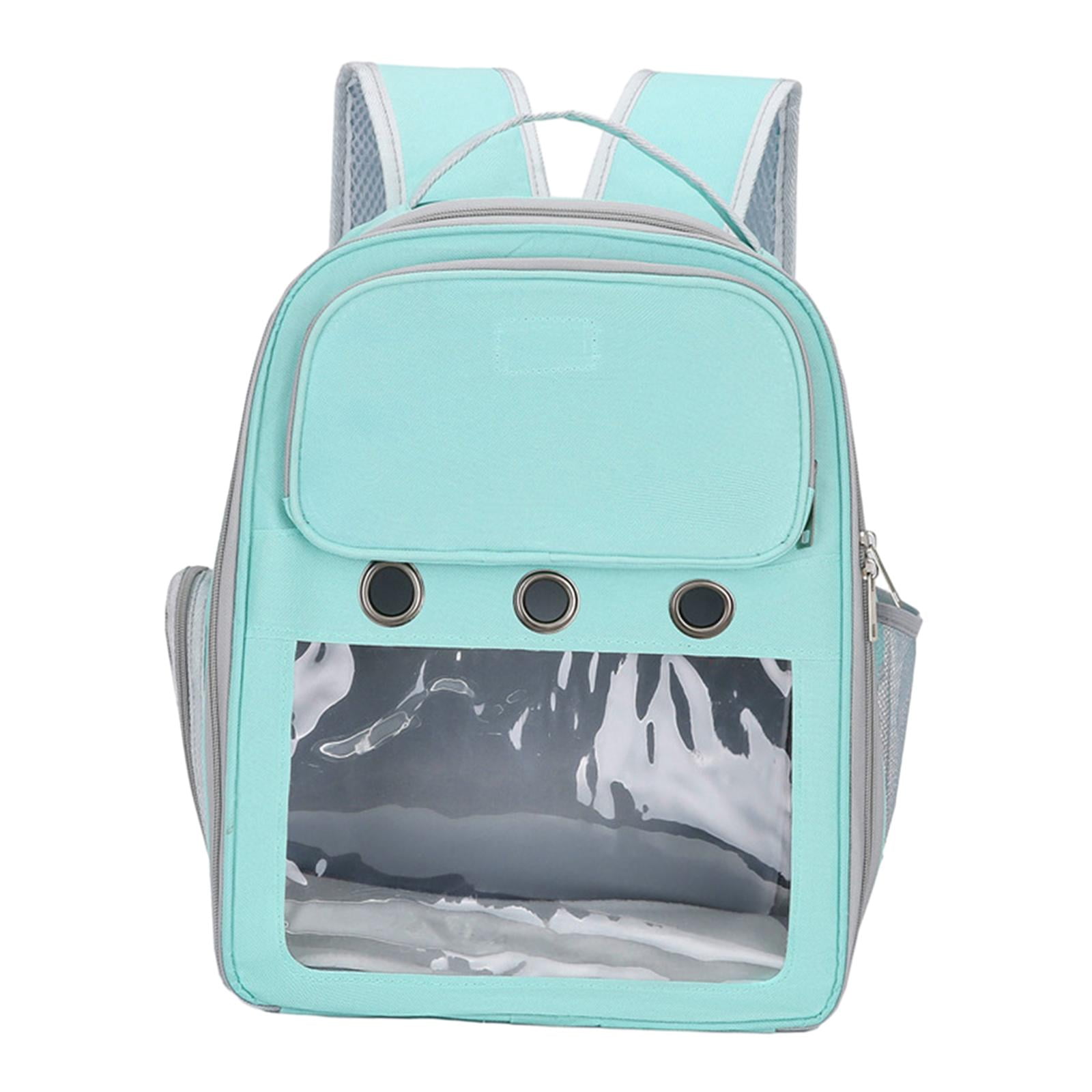 Cat Backpack Carrier Pet Hiking Backpack for Small Medium Dogs Cats Oxford Cloth Clear Window Carrying Bag for Camping