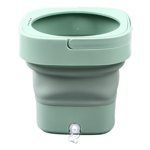 Mini Portable Bucket Washer, Plastic US Plug 100-240V Deep Cleaning Mini Foldable Washer  for Home