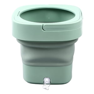 Mini La rondelle à seau portable, US Connecteur 100-240V vert Mini Laveur pliable en plastique pour appartement