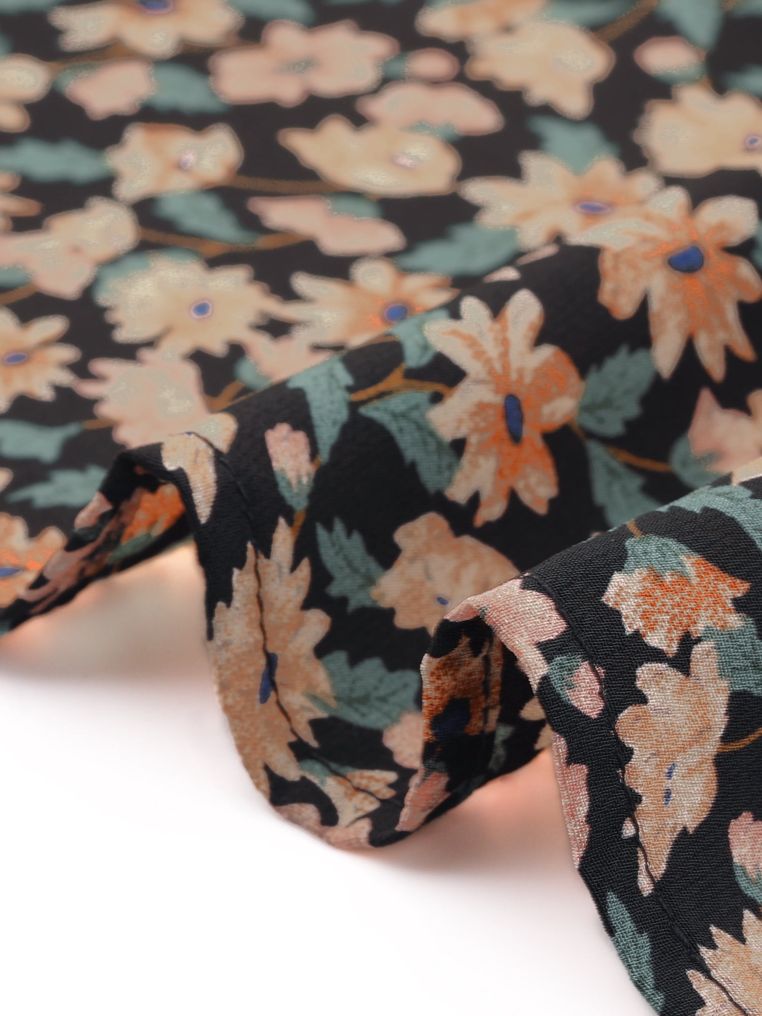 Women's Plus Tops Floral V Neck Tulip Sleeve T-Shirt Tee Summer Top 4X Beige