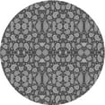 thumbnail image 1 of Ahgly Company Machine Washable Indoor Round Transitional Dark Gray Area Rugs, 5' Round, 1 of 7