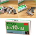 thumbnail image 2 of WHAMVOX Light Green Stainless Steel Hand Staples with Chisel Point for Easy Desktop Paper Binding, 2 of 8