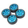 thumbnail image 1 of Vogacara 4 pack/lote neumático de 25mm para 1/28 Wltoys K969 Kyosho -Z 25mm neumático de rueda dura -Q KYOSHO Kits de construcción modelo cielo azul, 1 of 6