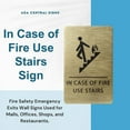 thumbnail image 6 of ADA CENTRAL SIGNS - 6" X9" In Case of Fire Use Stairs Sign - ADA Compliant Tactile Graphics Grade 2 Braille Text | Fire Safety Emergency Exits Wall Signs for Malls, Office, Schools, and Restaurants, 6 of 7