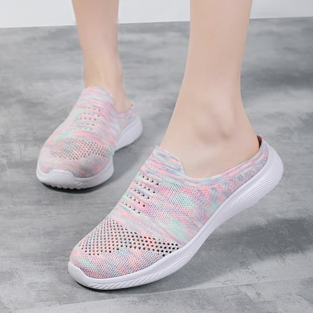 

Fashion Women s Casual Shoes Breathable Slip-on Wedges Outdoor Leisure Sneakers