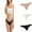 Clear, variant on Women's Cotton Brief Underwear Women's Panties 3 Pack Women's Solid Color Casual Seamless Silk Thong Comfortable Seamless Ultra Thin Low Waisted Underwear