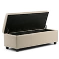 thumbnail image 3 of Brooklyn + Max Lincoln Rectangular Faux Leather Storage Ottoman Bench, 3 of 11