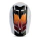 thumbnail image 4 of Casco de motocross Fox Racing V1 Flora blanco/negro talla M, 4 of 7