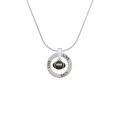 thumbnail image 2 of Delight Jewelry Silvertone Mini Enamel Football Live Ring Charm Necklace, 18", 2 of 4