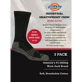 thumbnail image 2 of Dickies Men's Heavyweight Crew Sock, 3 Pack Genuine, 2 of 5
