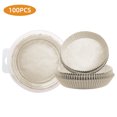 thumbnail image 1 of 100 Pcs Doublures Jetables pour Friteuse Antiadhésives Résistantes à la Chaleur Papier pour Friteuse Profonde Papier de Cuisson Blanc, 1 of 8