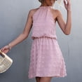thumbnail image 4 of Vestido Corto, Cuello Halter, Cintura Elástica, Cintura Alta, Vestido Sin Mangas Para Oficina ANGGREK Otros, 4 of 6