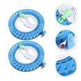 thumbnail image 2 of 2 Pcs 18cm Professional Reel Winder Outdoor Kite Line Lockable Hand Wheel Nylon Shaft Bearing Wheel Chain Flying Tools (Red, Blue Style), 2 of 6