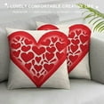 thumbnail image 3 of Nawypu Valentines Day Pillow Covers Pink Heart Love Valentines Day Pillows Winter Holiday Lumbar Pillow Covers Outdoor Pillowcase for Home Decor, 3 of 5
