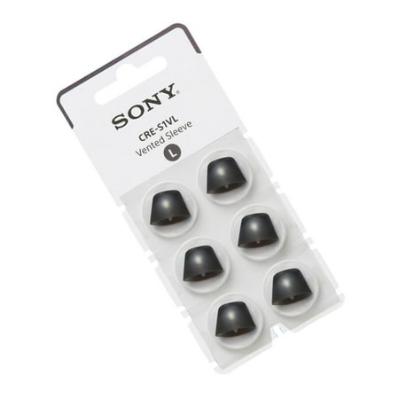 Sony - OTC Hearing Aid Vented Sleeve for CRE-C10 - Black