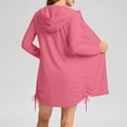thumbnail image 5 of Shihyeh Women's UPF 50+ Swim Cover Up Sun Protection Hoodie Long Jacket SPF Lightweight Beach Cover Ups for Women, 5 of 7