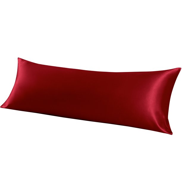 ORGANICTUNE Satin Body Pillowcase for Hair and Skin, Luxurious and