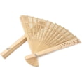 thumbnail image 4 of Abanico de Mano de Madera Abanico Plegable de Mano con Bolsas de Regalo Recuerdos de Boda (Paquete de 24), 4 of 5