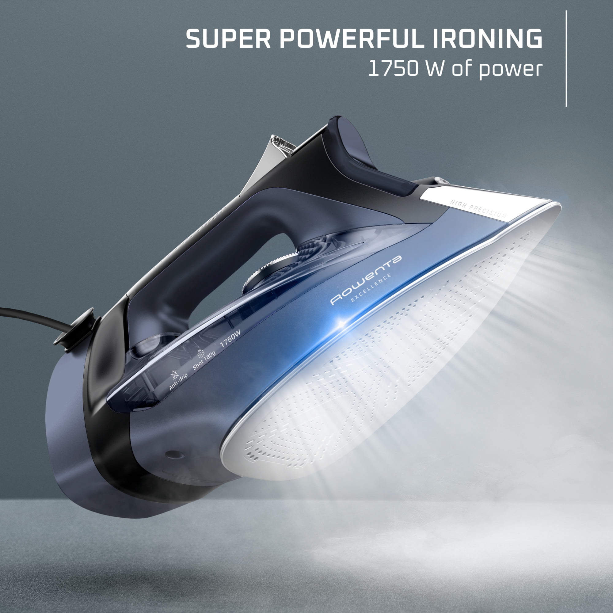 Excellence, Steam Iron, 1750 W, Powerful Steam Boost Up to 180 g/minute