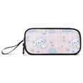 thumbnail image 2 of Large Pencil Case 3 Compartment Pencil Pouch Portable Pen Bag for Teen Adults Cinnamoroll Flying in Sky, 2 of 8